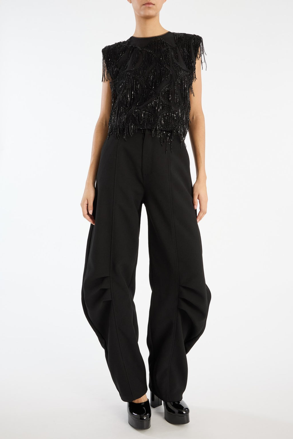 Sequins Sleeveless Top