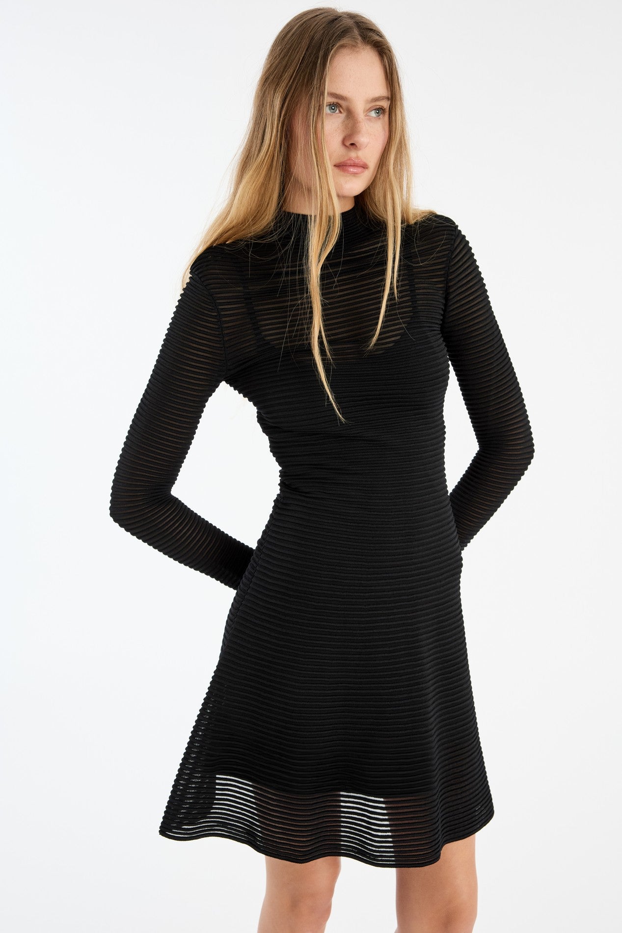 Knitted Flared Mini Dress