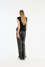 Laced Leather Pants