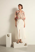 Pao Skirt Voile Floral