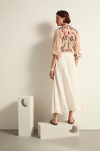 Pao Skirt Voile Floral