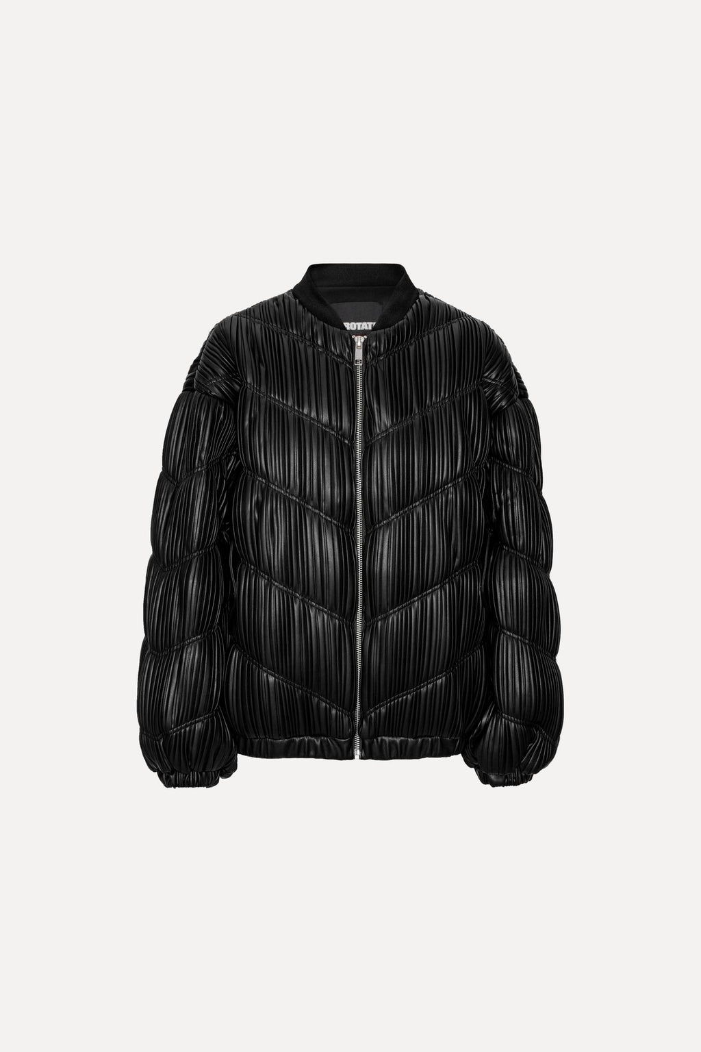 Pleated Bomber Jacket
