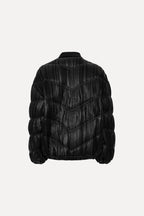 Pleated Bomber Jacket