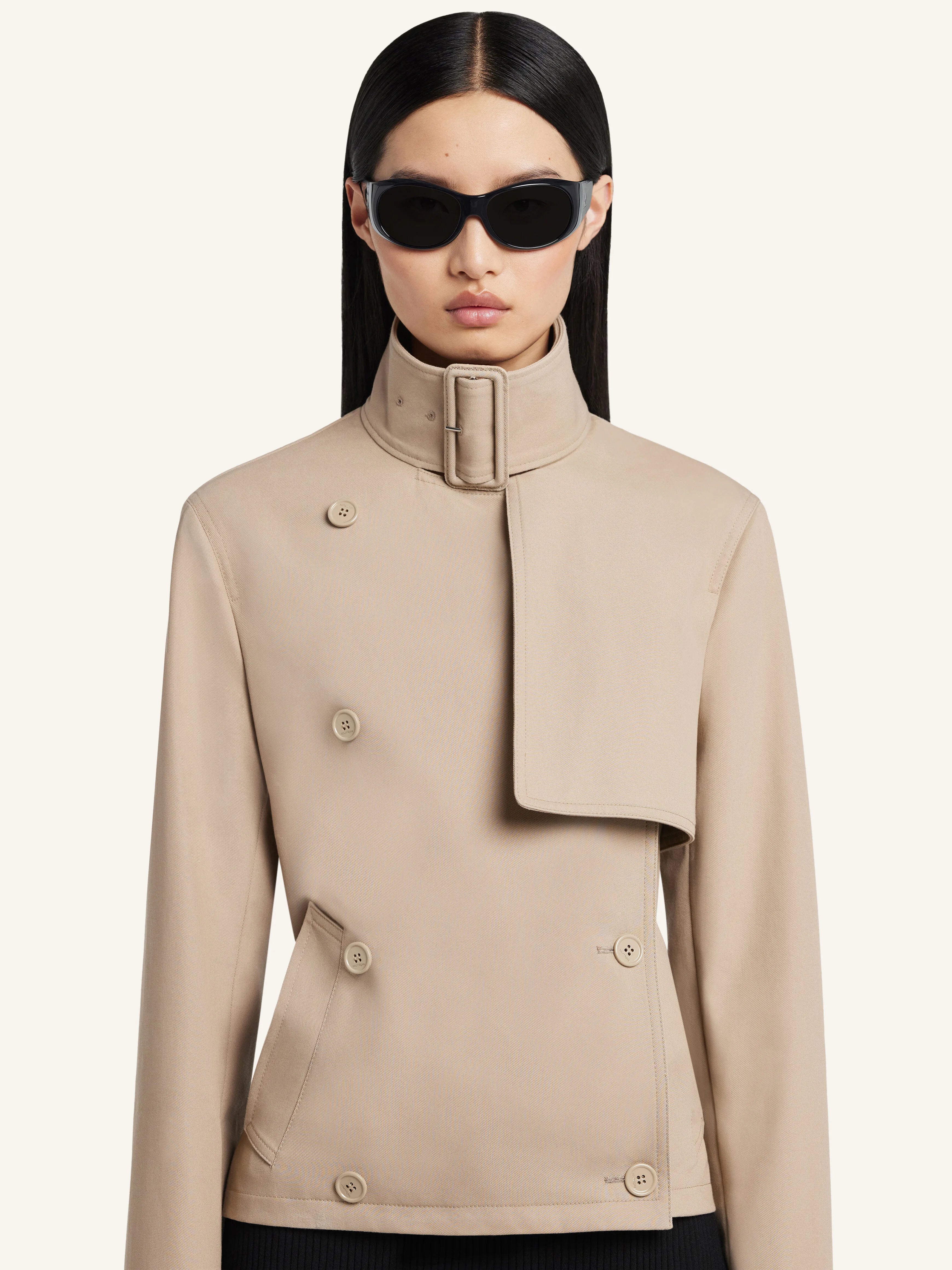 Buckle Short Trench Coat