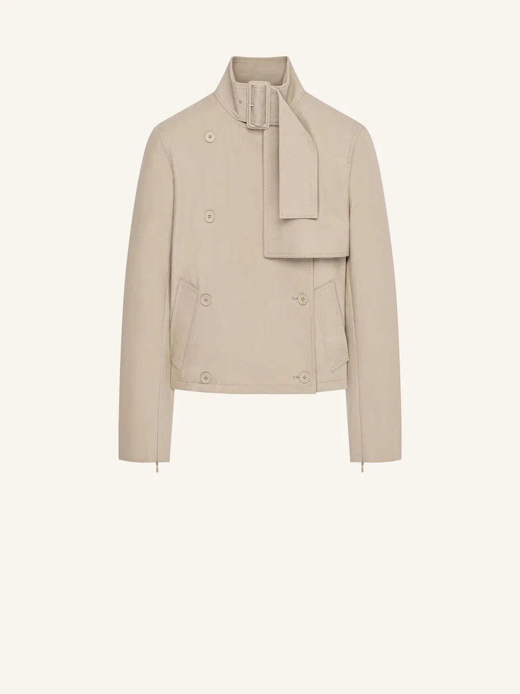 Buckle Short Trench Coat