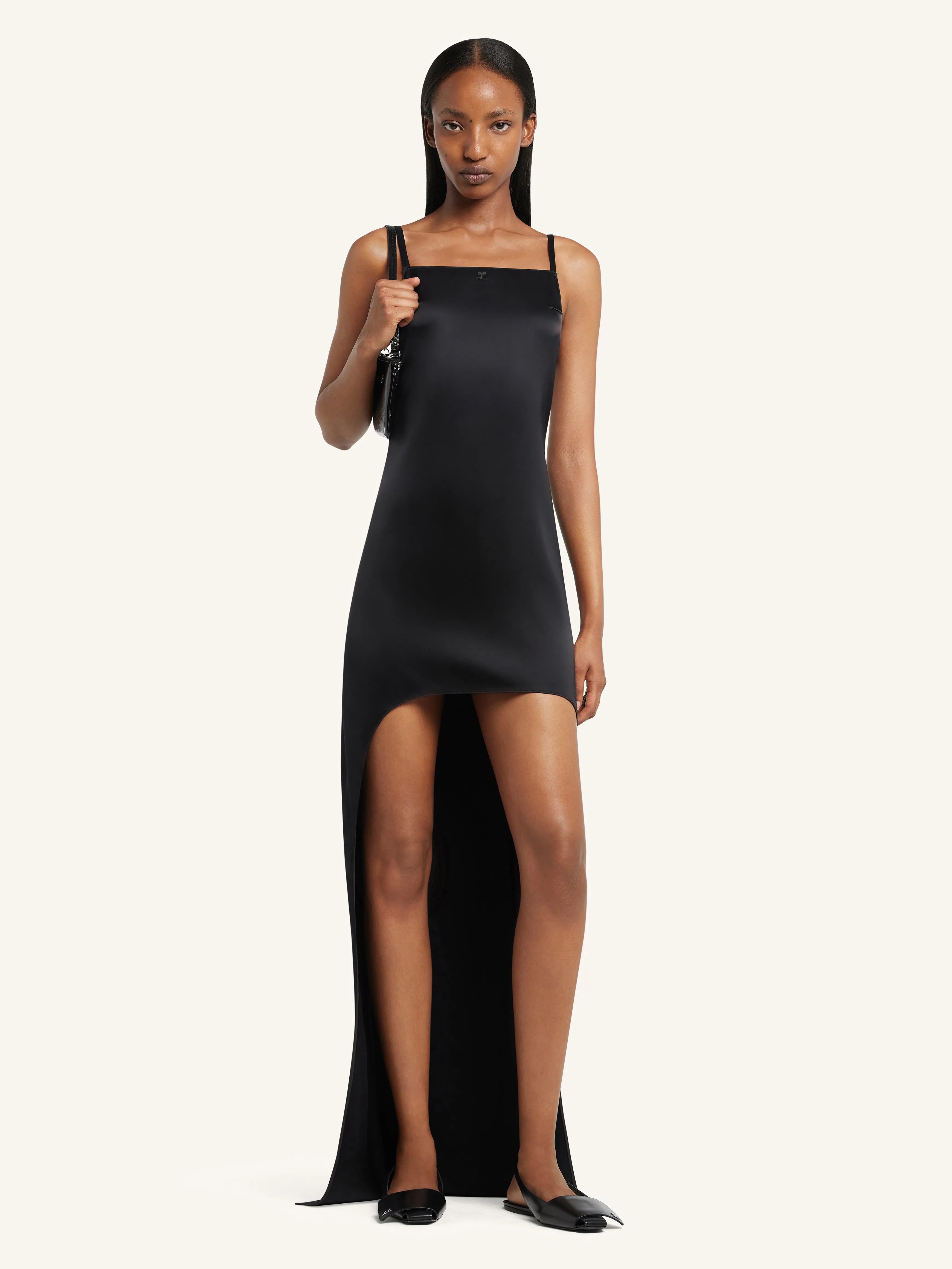 Backless Satin Long Dress