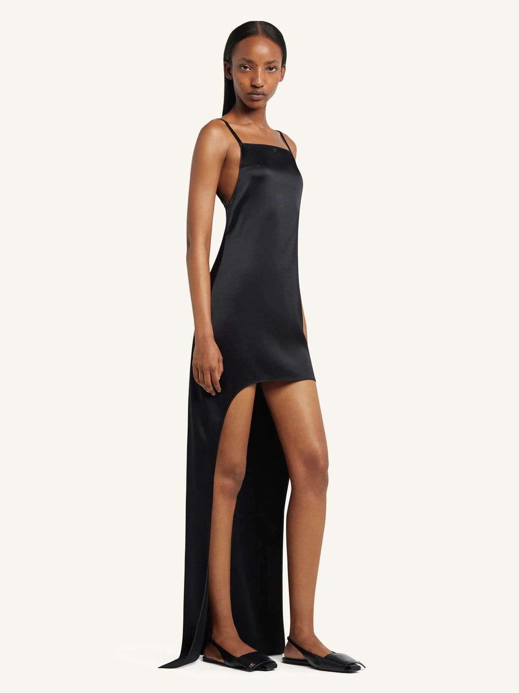 Backless Satin Long Dress