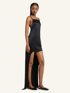 Backless Satin Long Dress