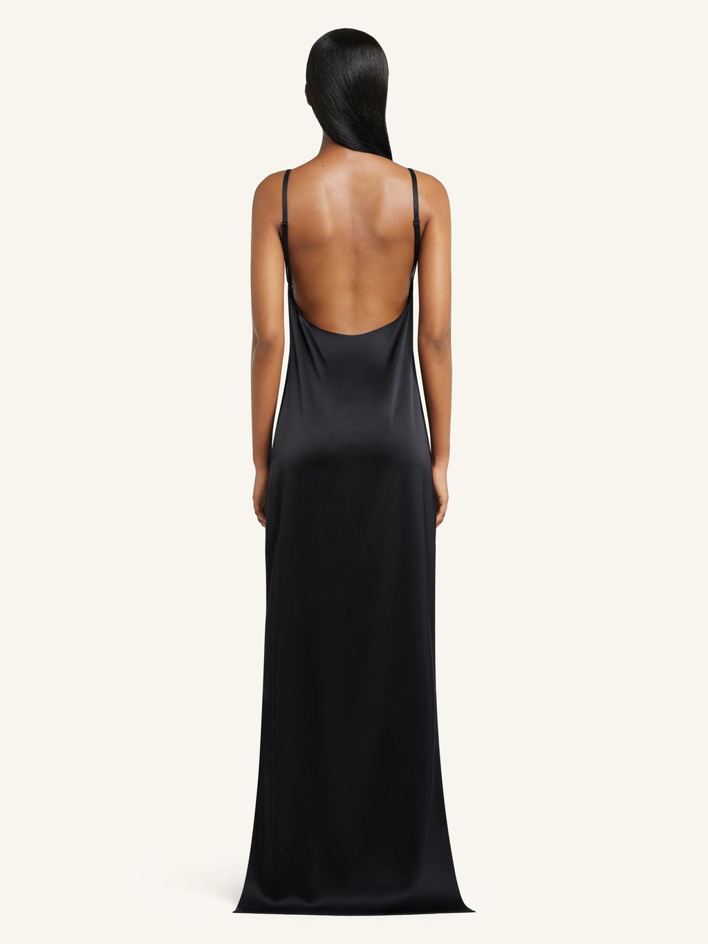 Backless Satin Long Dress