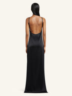 Backless Satin Long Dress