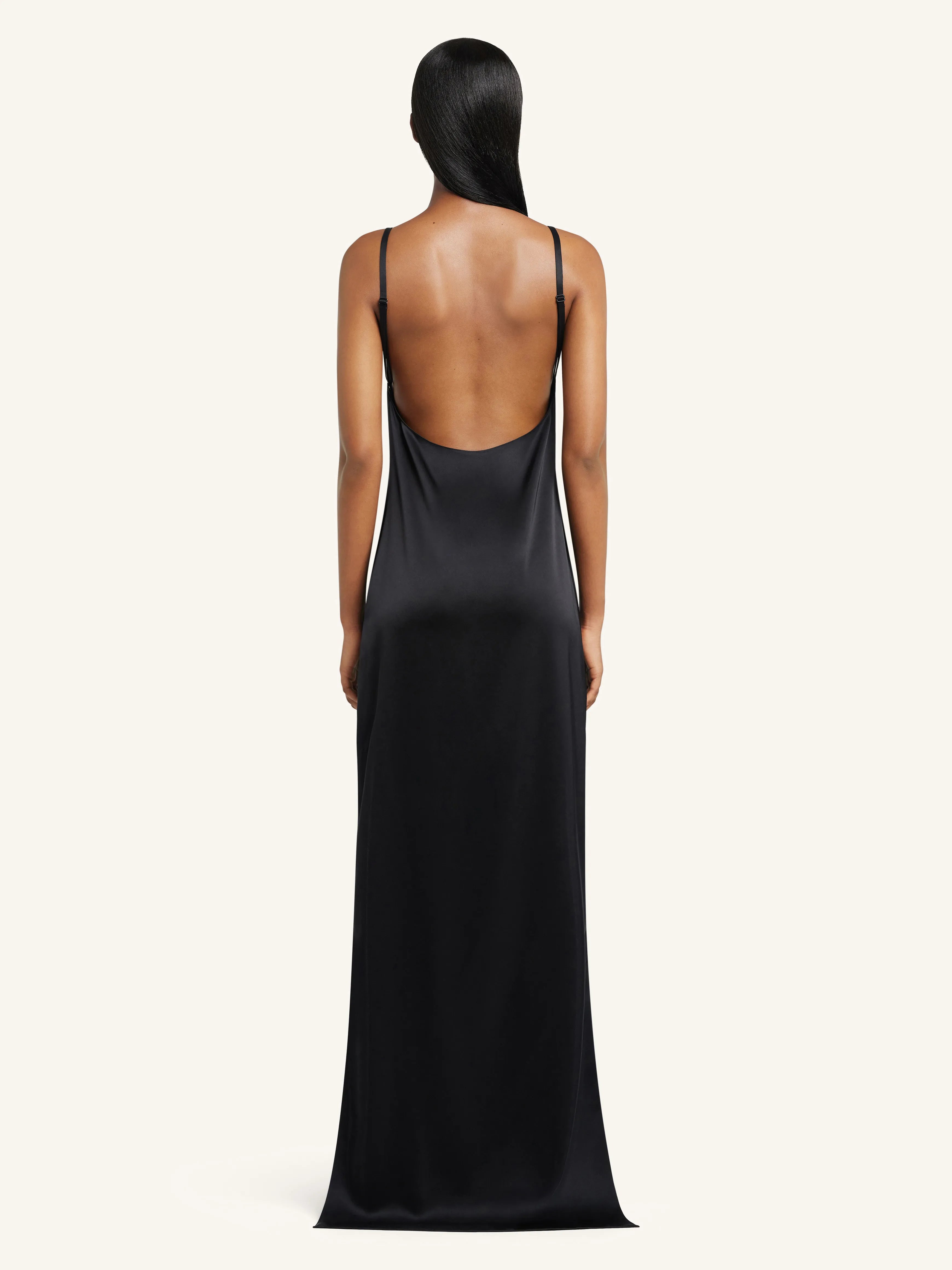 Backless Satin Long Dress