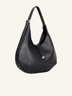 Grained Leather Medium Holy Hobo Bag