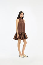 Gathered Mini Dress