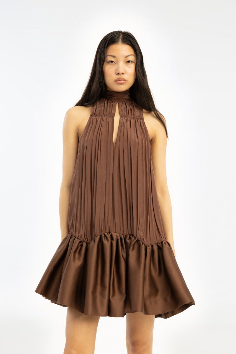 Gathered Mini Dress