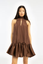 Gathered Mini Dress