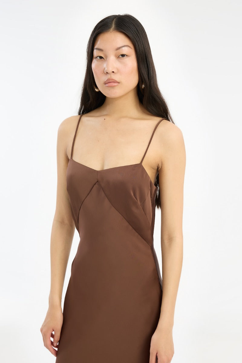 Satin Maxi Slip Dress