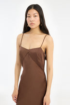 Satin Maxi Slip Dress