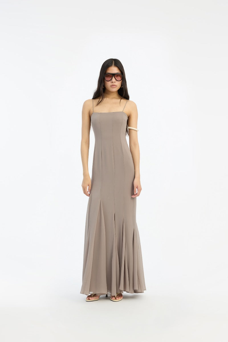 Chiffon Maxi Strap Dress