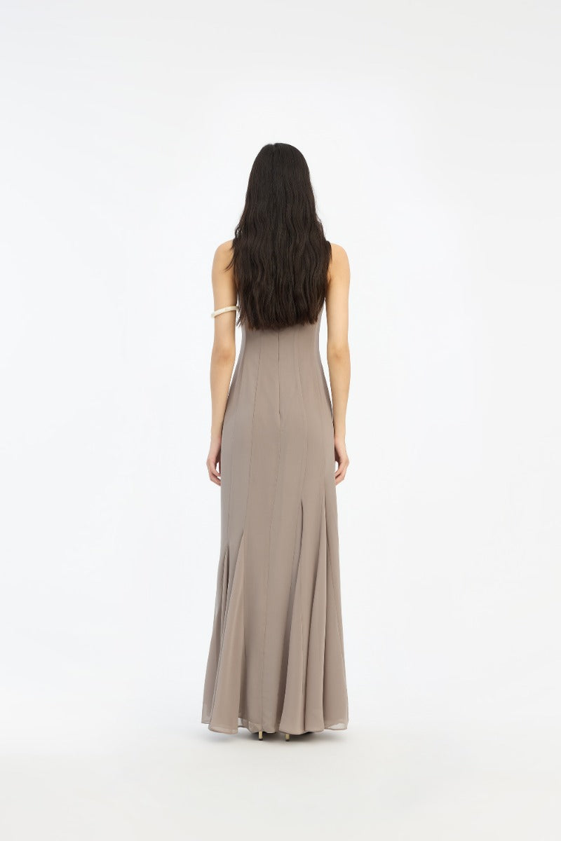 Chiffon Maxi Strap Dress
