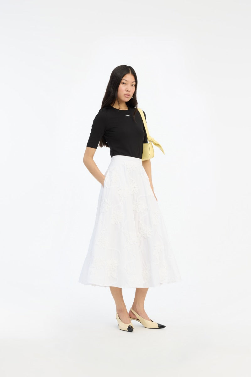 Flower Maxi Skirt
