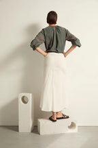 Julie Skirt Stripe Dobby