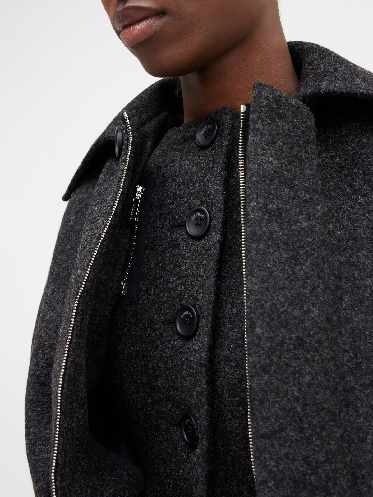 Le Manteau Feltro - Dark Grey