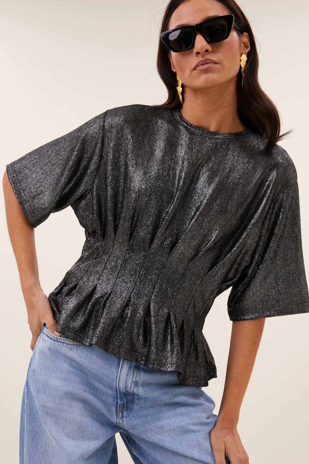 Diva Metallic Top