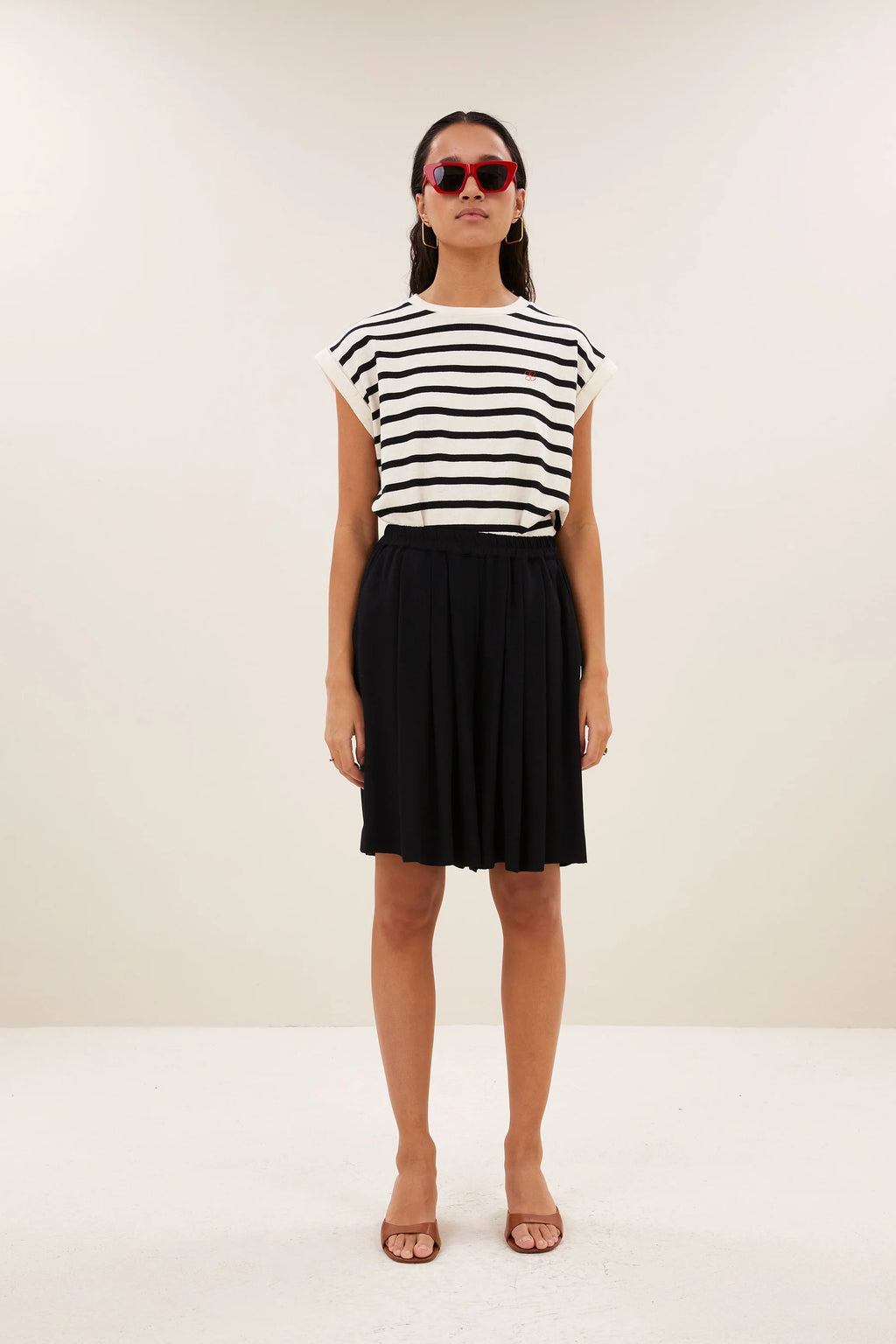 Tobi Stripe Logo Top
