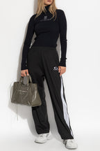 Ribbed Turtleneck Top
