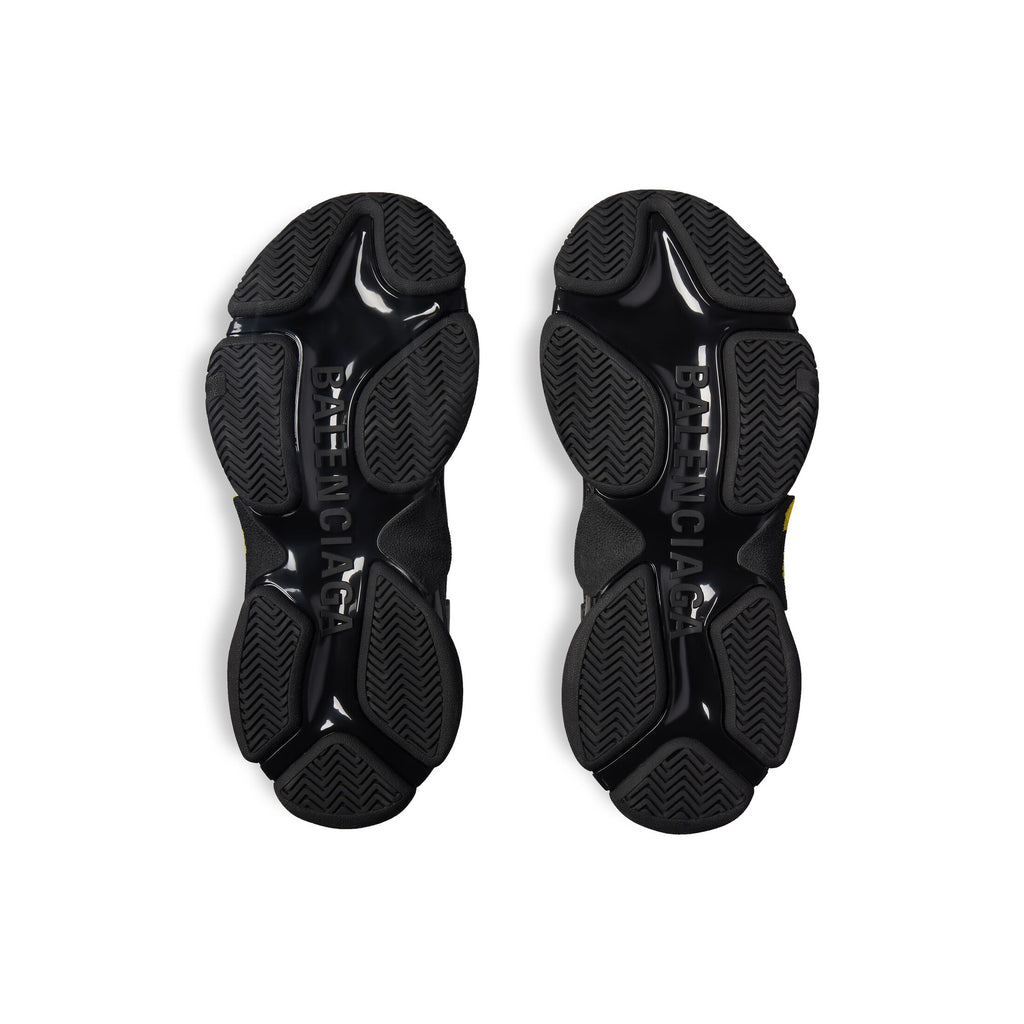 Triple S Tape Type Sneaker in Black/Yellow