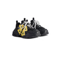 Triple S Tape Type Sneaker in Black/Yellow