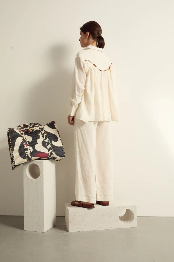Alba Pants Stripe Dobby