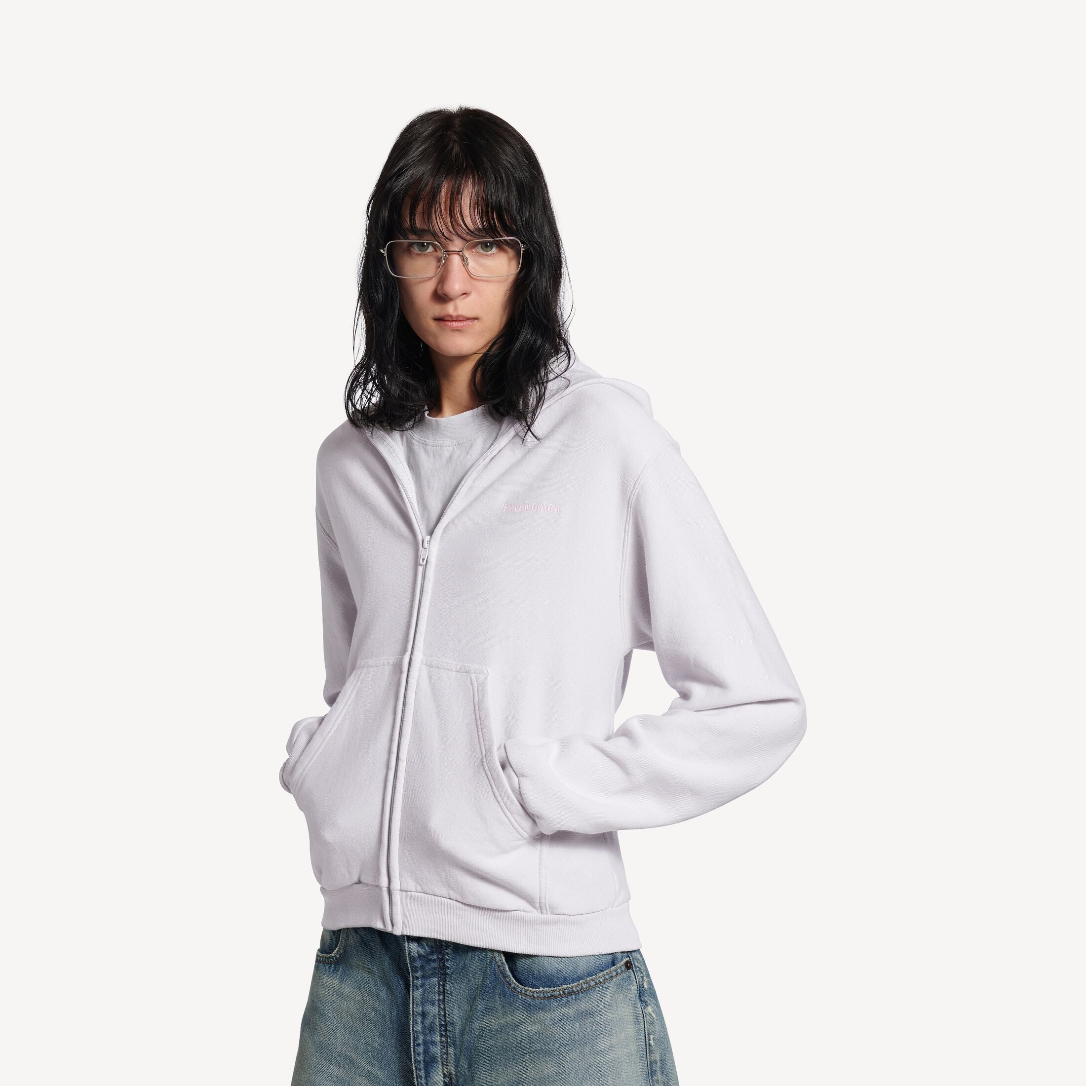 Back Zip-up Hoodie Regular Fit