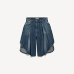 Denim Tulipe Bermuda
