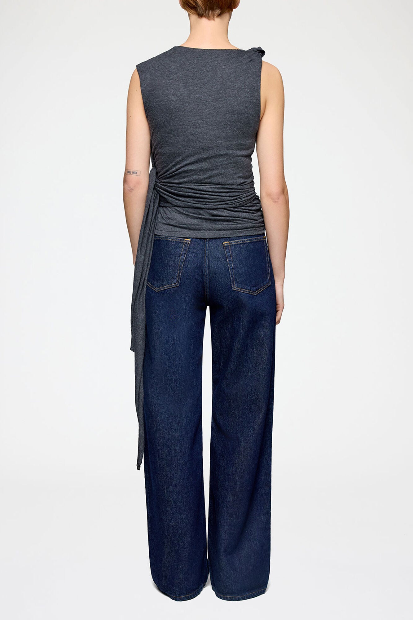 Modal Jersey Draped Knot Detailing Top