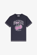 Basic Cotton Jersey Raspberry Print