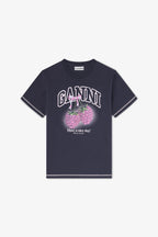 Basic Cotton Jersey Raspberry Print