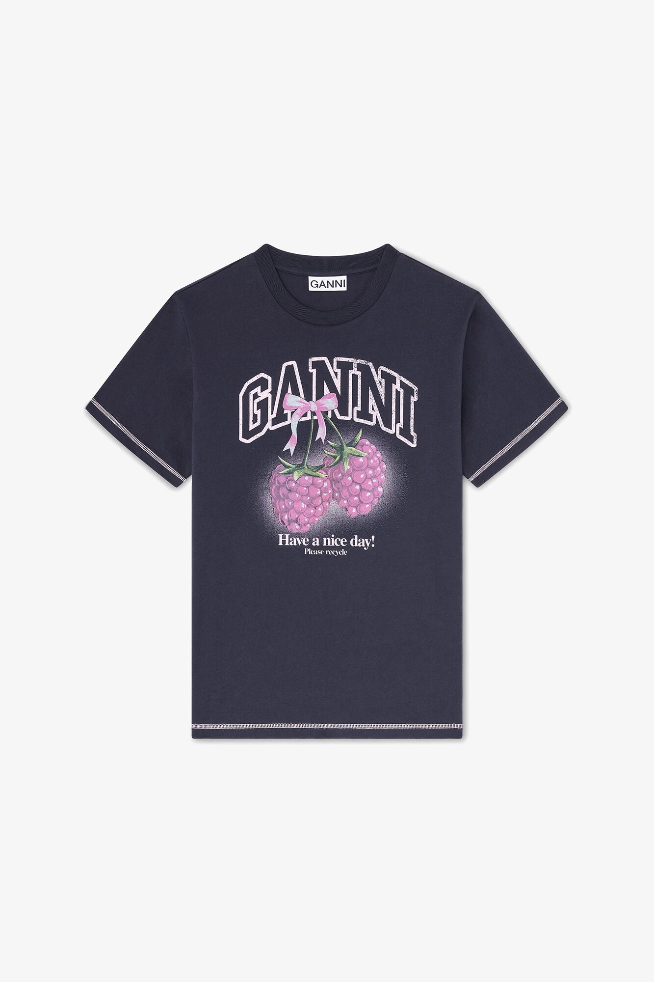 Basic Cotton Jersey Raspberry Print