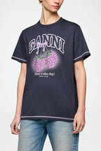 Basic Cotton Jersey Raspberry Print