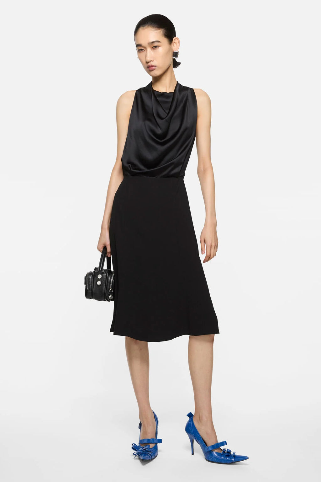 Dalessa Shiny Vis Satin (Black)
