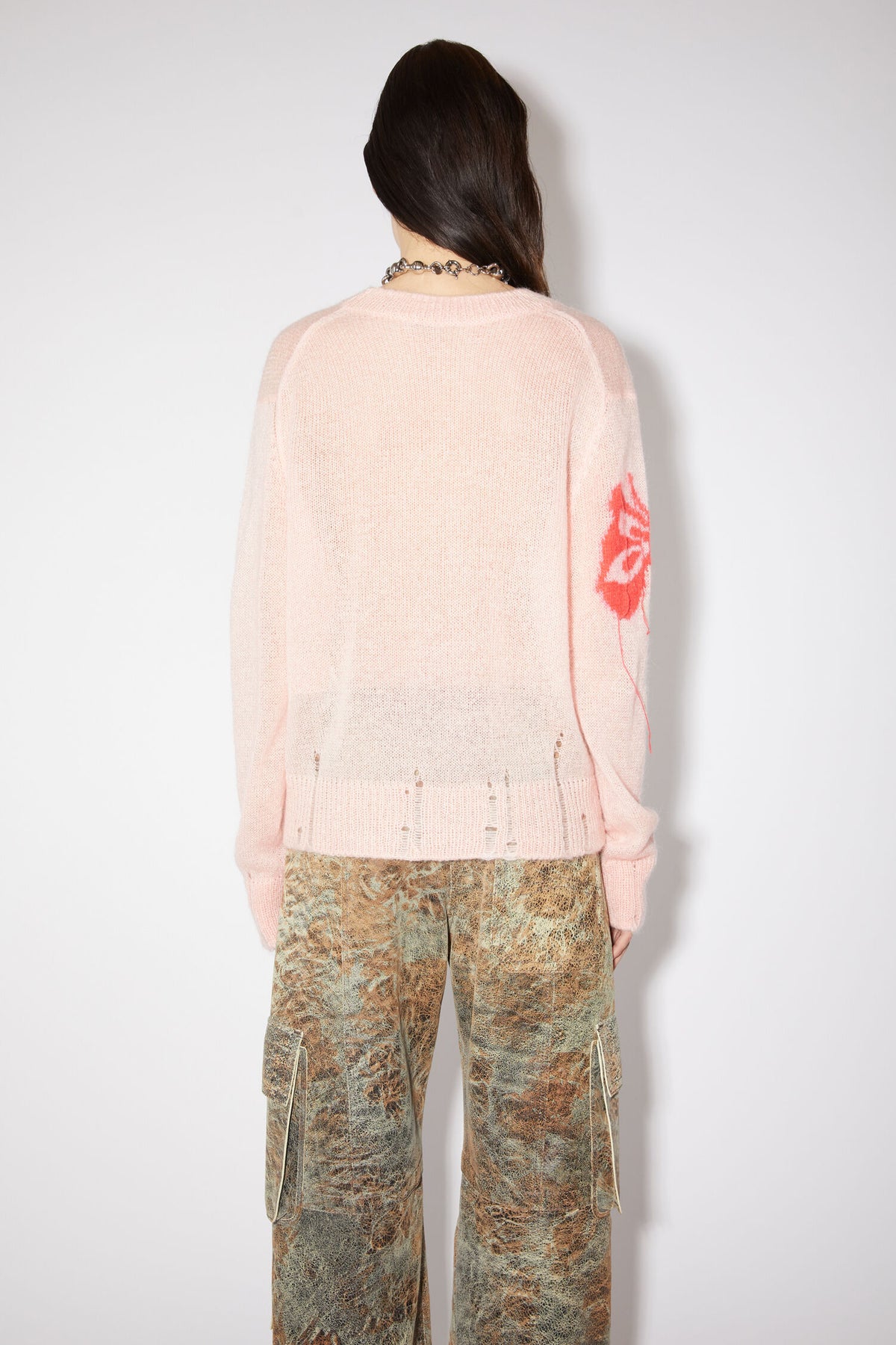 Knit - Pale Pink / Red