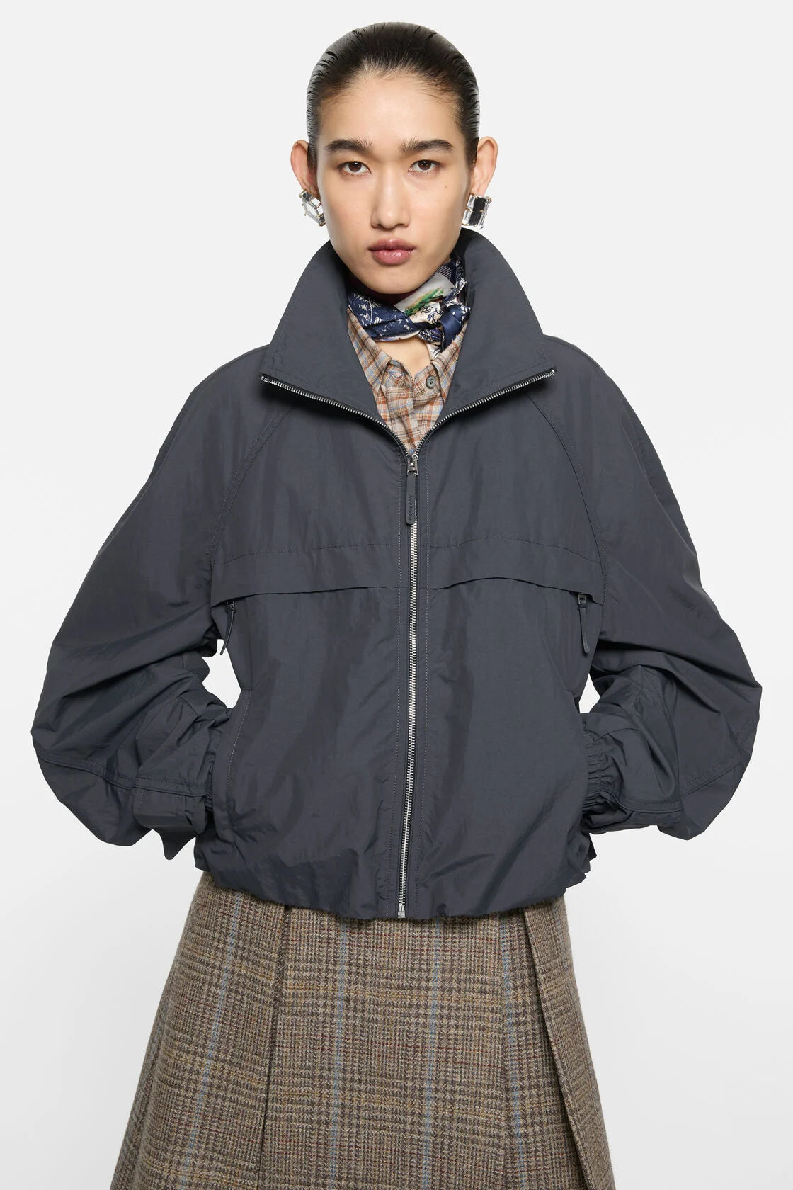 Nylon Logo Jacket