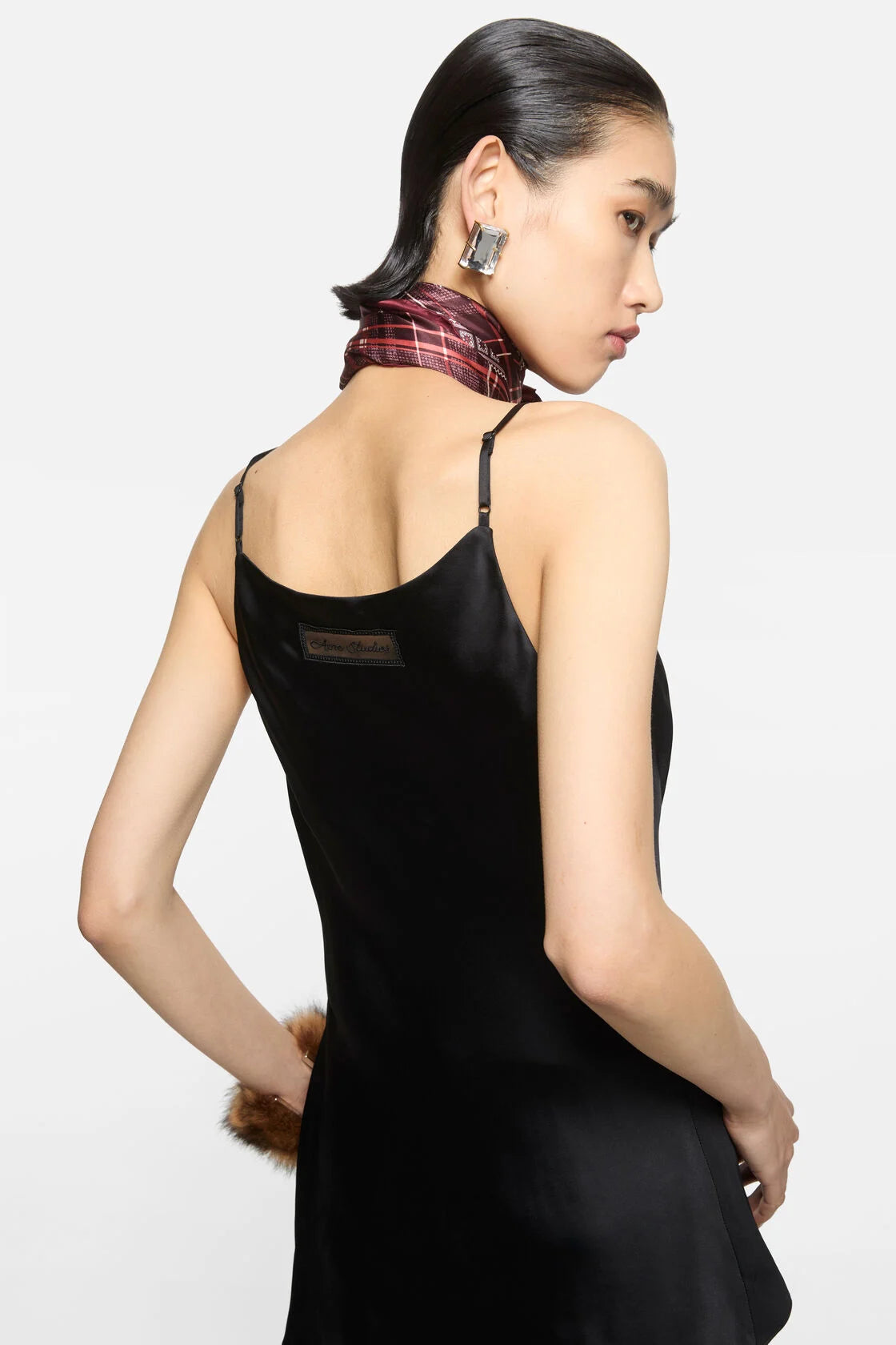 Black Tank Top Satin