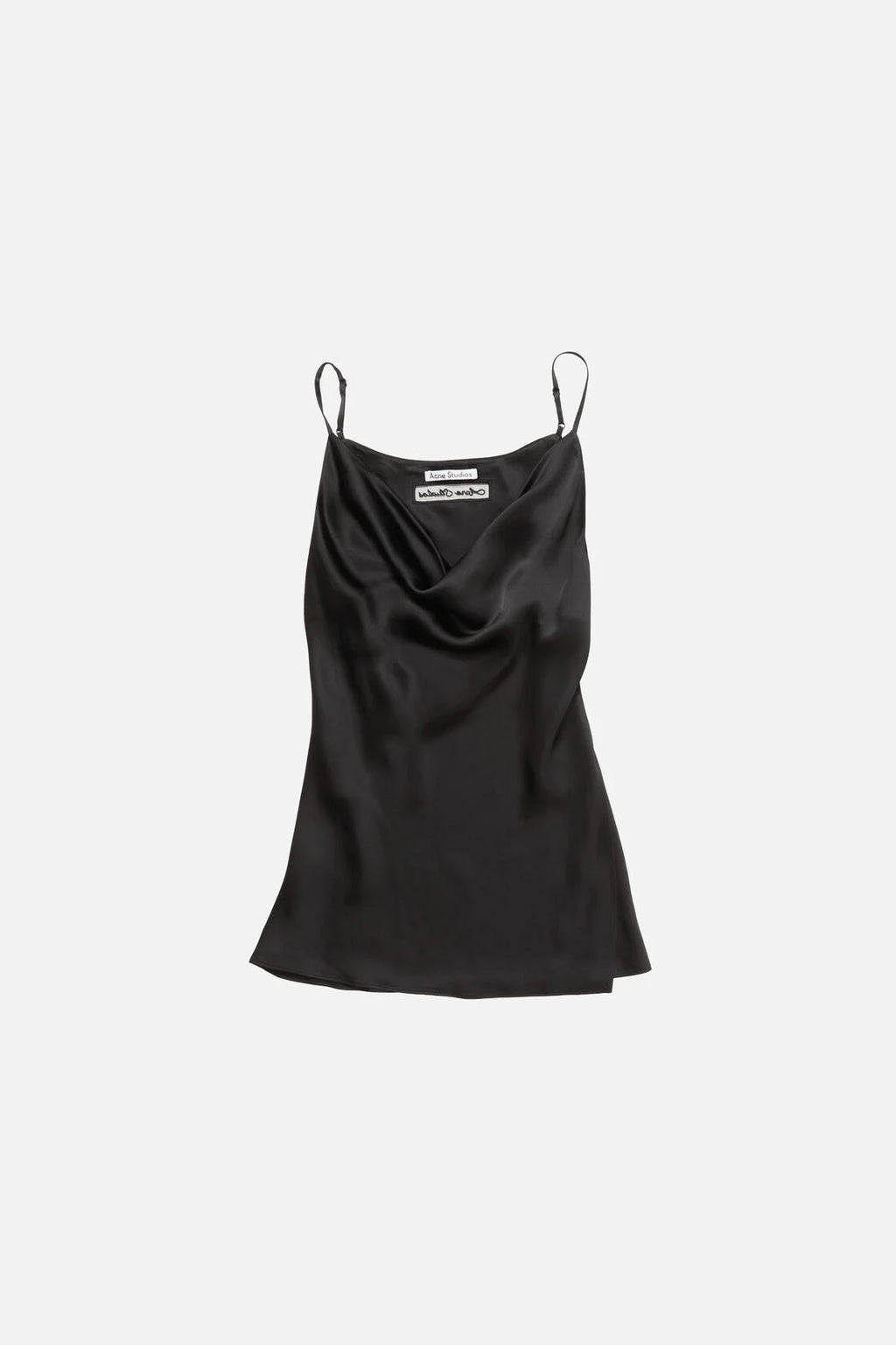 Black Tank Top Satin
