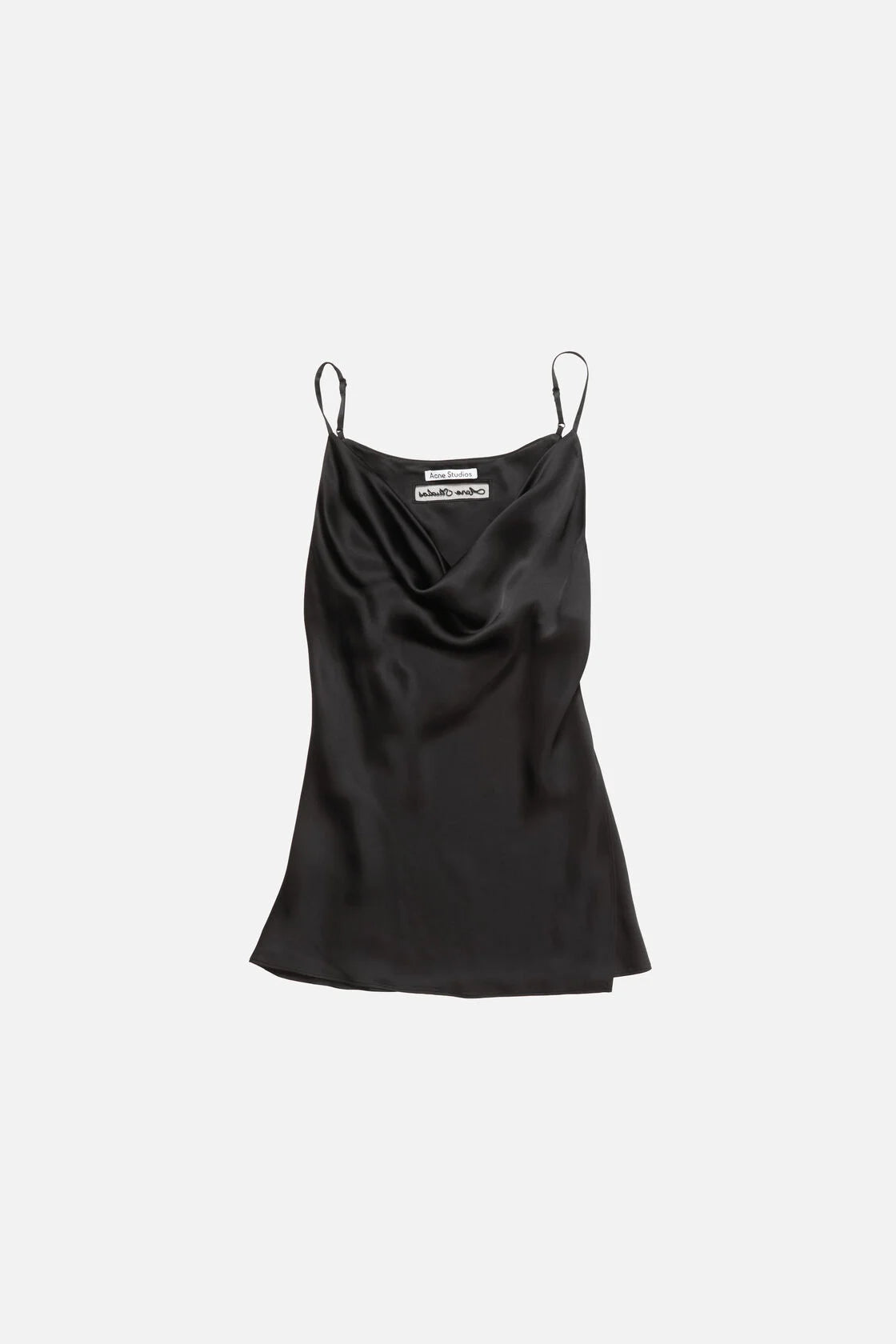 Black Tank Top Satin