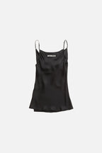 Black Tank Top Satin