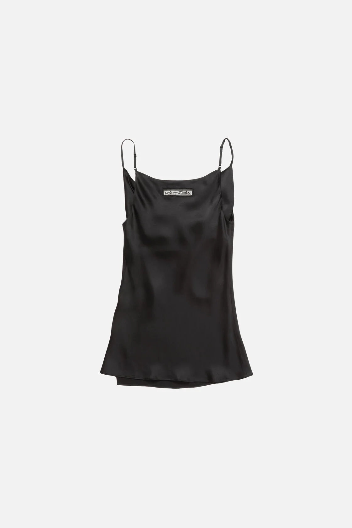 Black Tank Top Satin