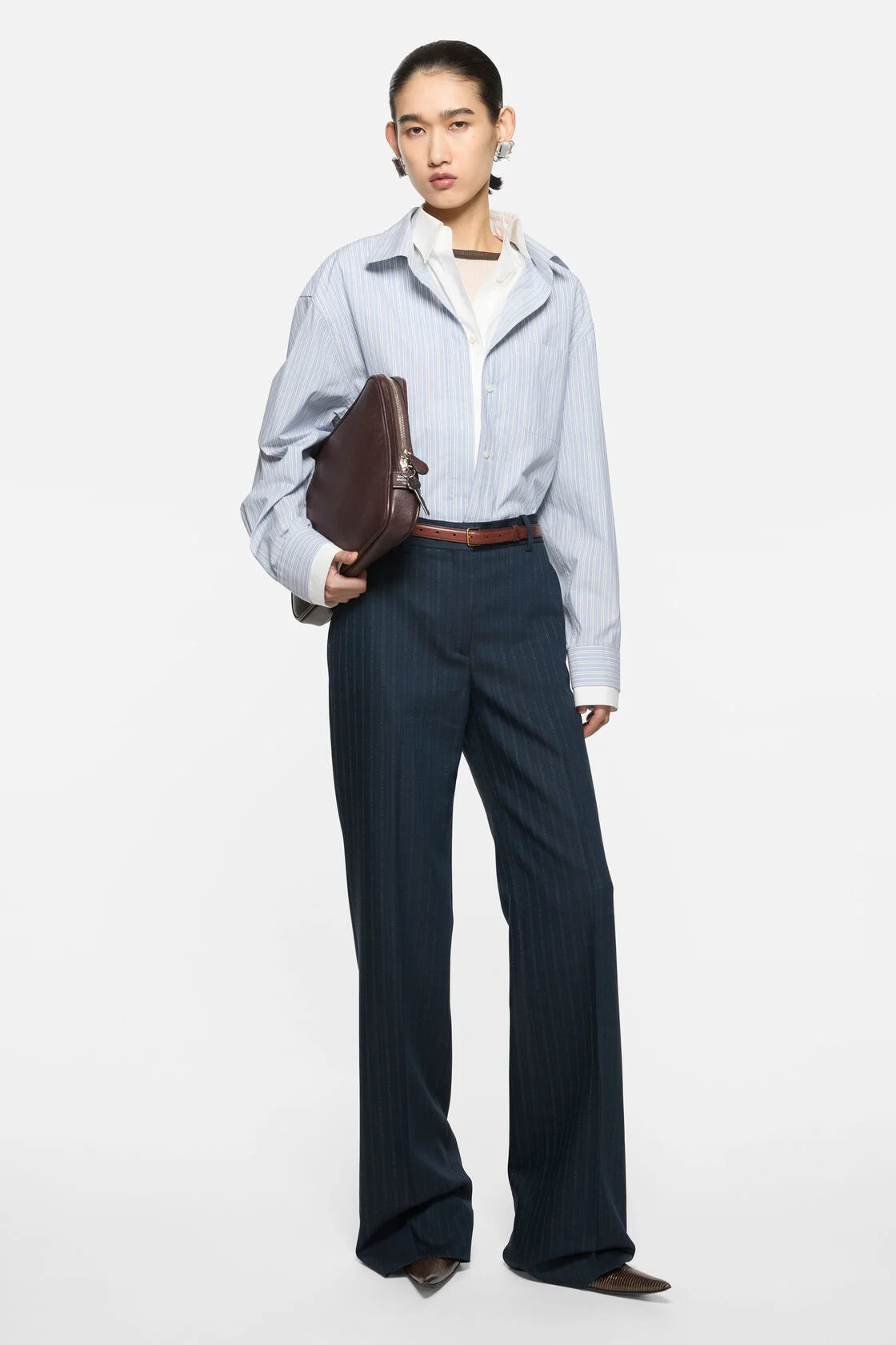 Soubla Striped Shirting (Blue/White)
