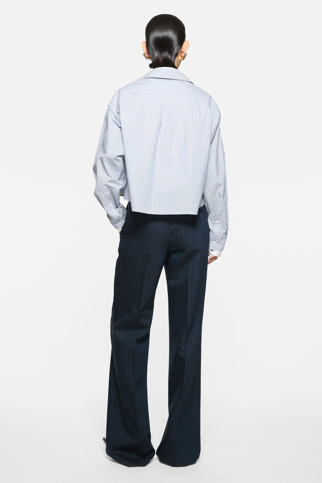 Soubla Striped Shirting (Blue/White)