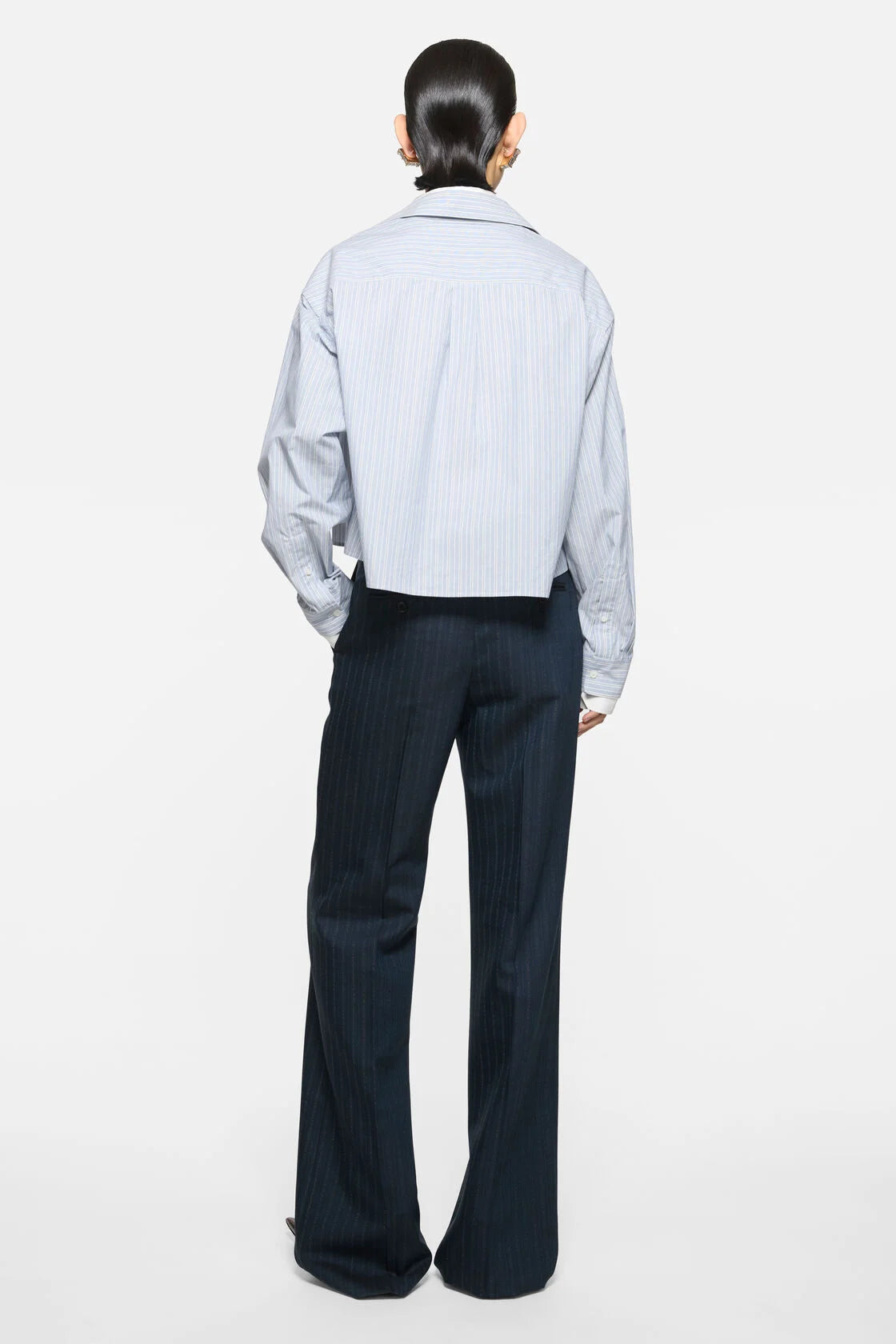 Soubla Striped Shirting (Blue/White)